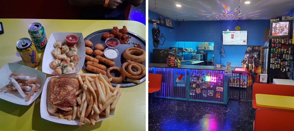 Retro City Arcade and Pizza Menu